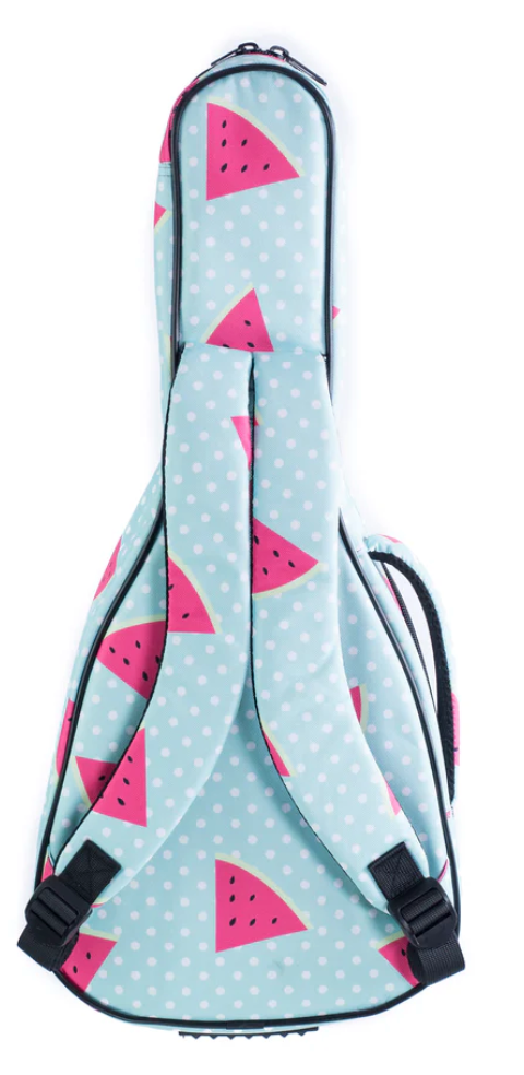 FUNDA ACOLCHADA PARA UKULELE SOPRANO DISEÑO SANDIA BAMBOO B-21-SANDIA N