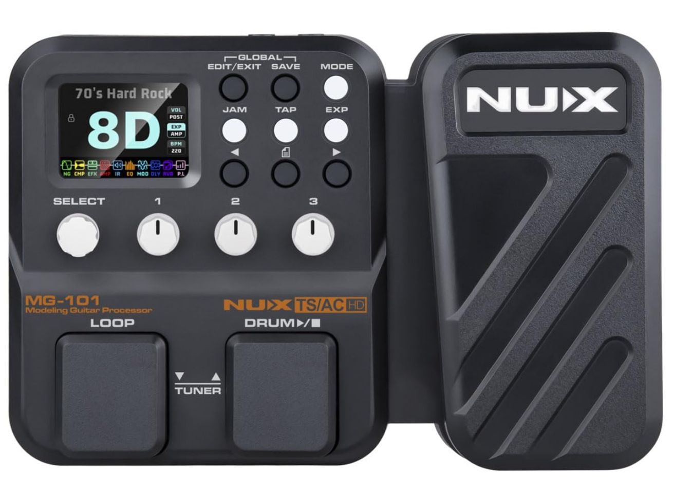 PROCESADOR NUX P/GUITARRA MOD. MG-101 N