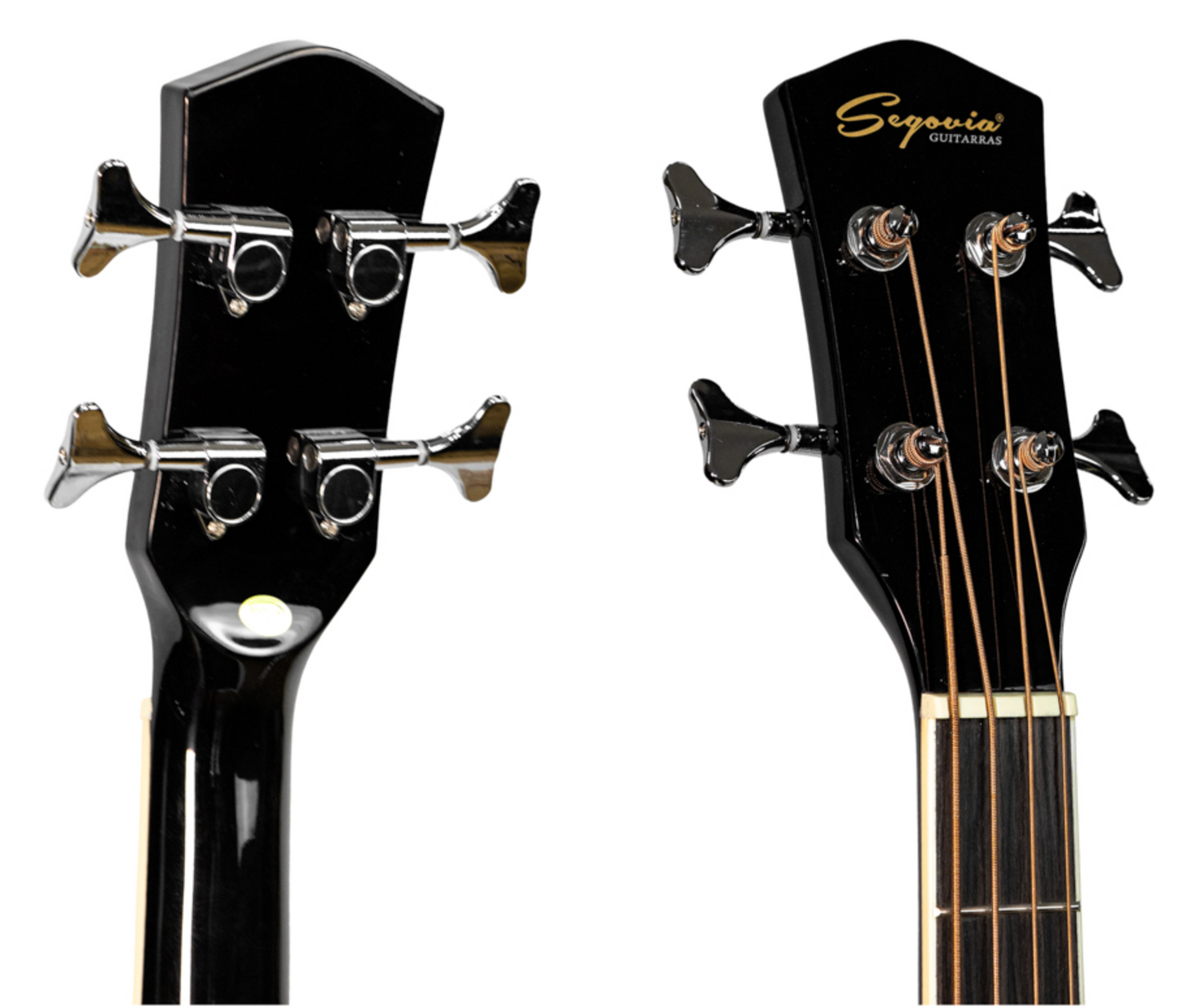 BAJO E/ACUST C/AFIN Y FUNDA 4 CUERDAS TAPA SPRUCE NEGRO SGB12CEGBK N