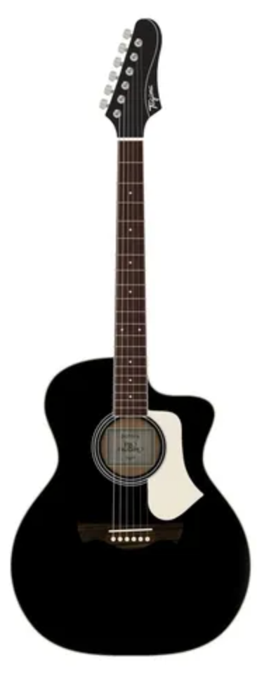 GUITARRA ELECTROACÚSTICA SERIE LATAM, COLOR NEGRO RIO-NEGRO-EQ-BKS-DF N