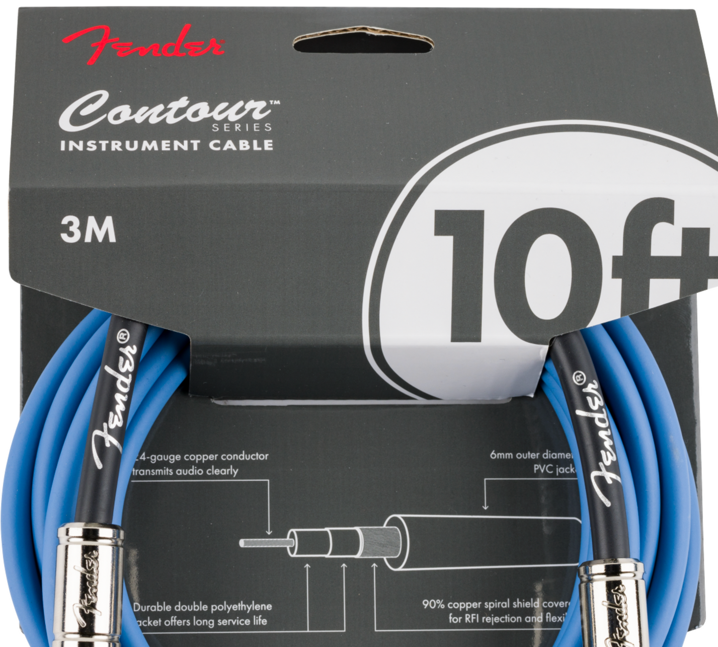 CABLE PARA INSTRUMENTOS SERIE CONTOUR 10' CABLE, LPB | 0990571102 N