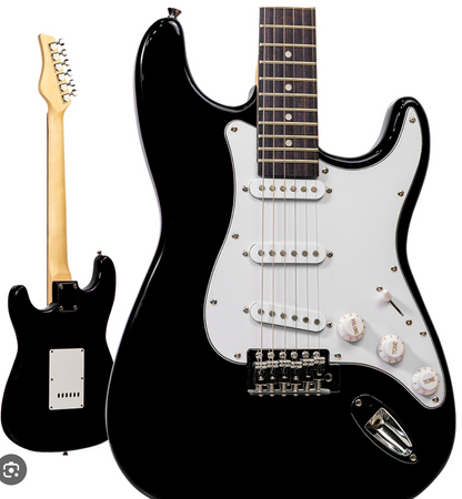 Paquete Guitarra Eléctrica Gilmore Stratocaster Negra
