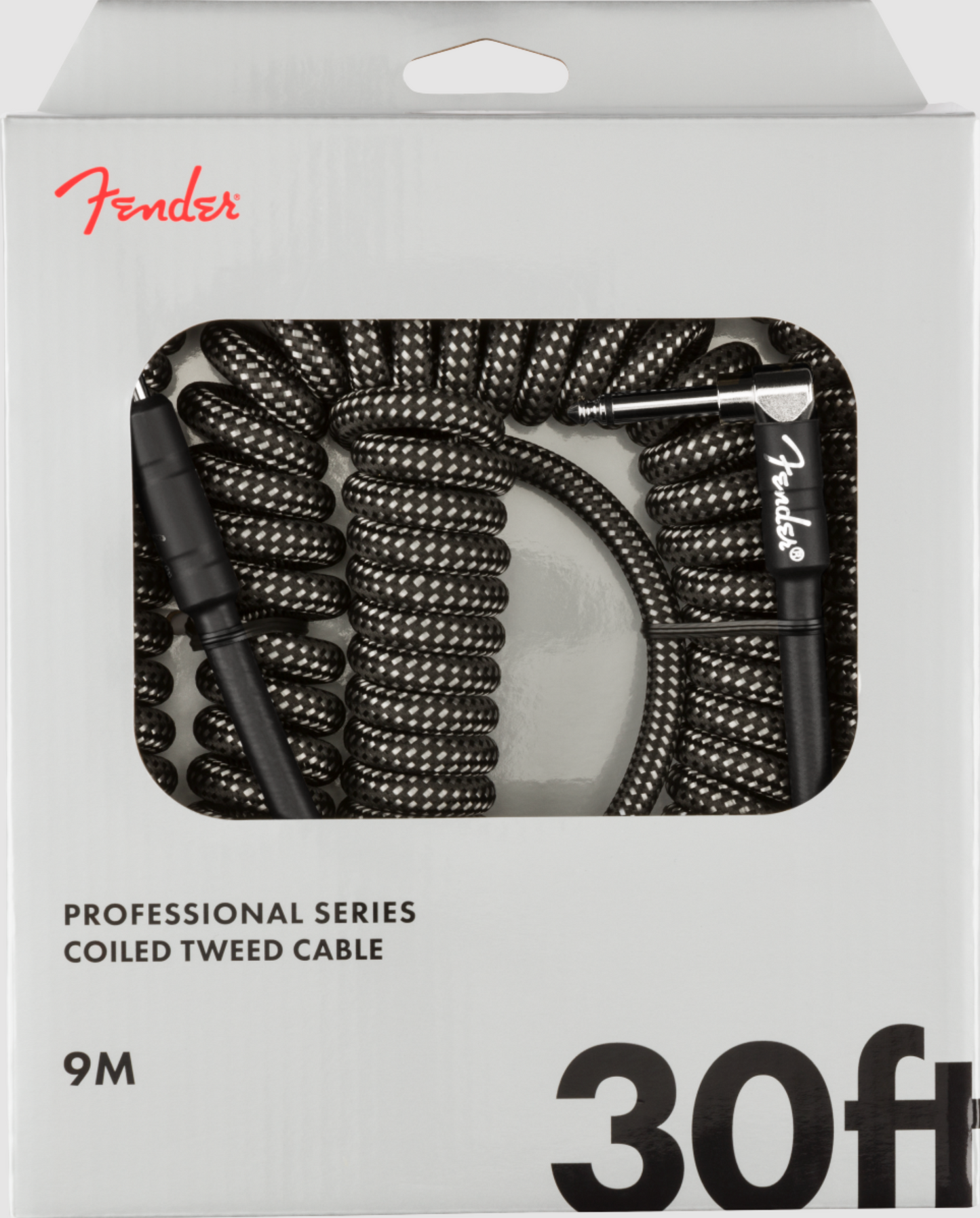 CABLE FENDER EN ESPIRAL SERIE PROFESSIONAL, TWEED GRIS, 30 ' 9M. N
