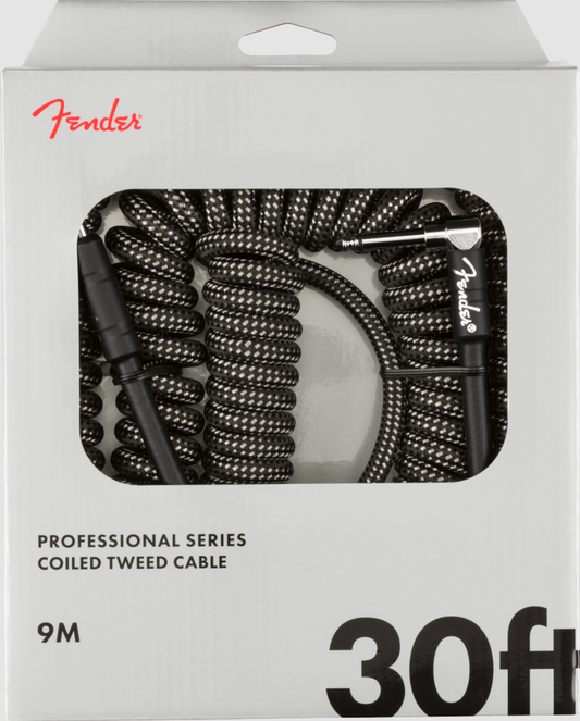 CABLE FENDER EN ESPIRAL SERIE PROFESSIONAL, TWEED GRIS, 30 ' 9M. N