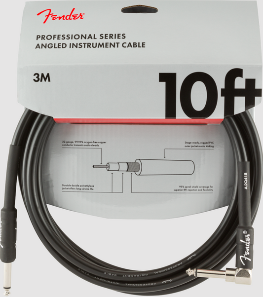 CABLE DE INSTALACIÓN ANGULAR PROFESIONAL DE 10 PIES, NEGRO N
