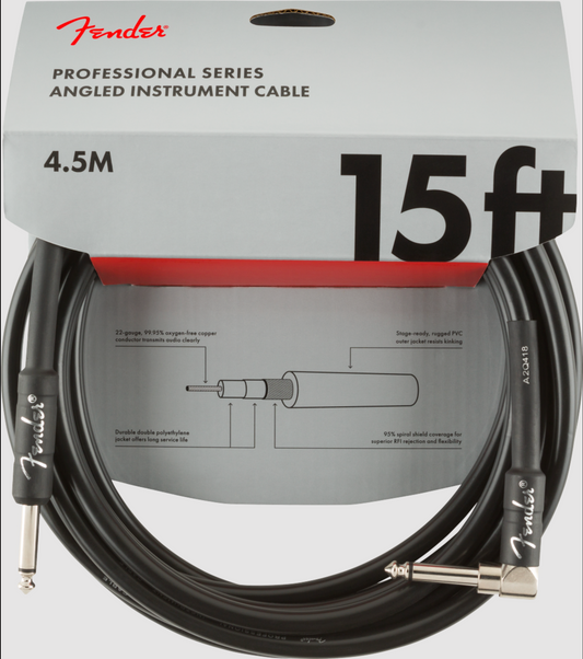CABLE INSTANTÁNEO PROFESIONAL DE 15' NEGRO N