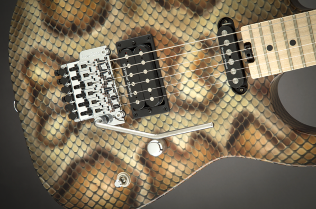 GUITARRA ELECTRICA  WARREN DEMARTINI SIGNATURE PRO-MOD SNAKE, PIEL DE SERPIENTE | 2969197591 N