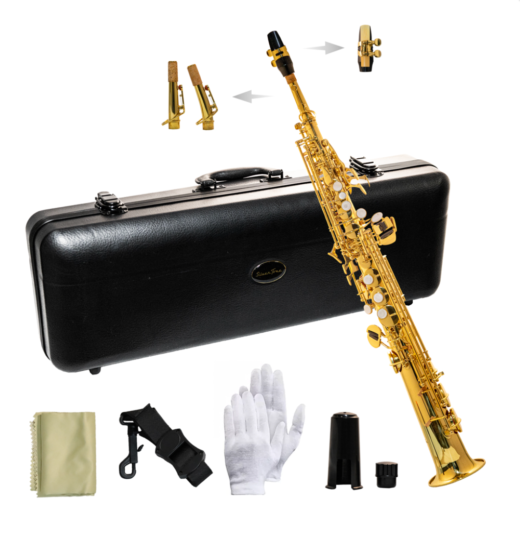 SAXOFON SOPRANO RECTO LAQUEADO SILVERTONE | SLSX007 N