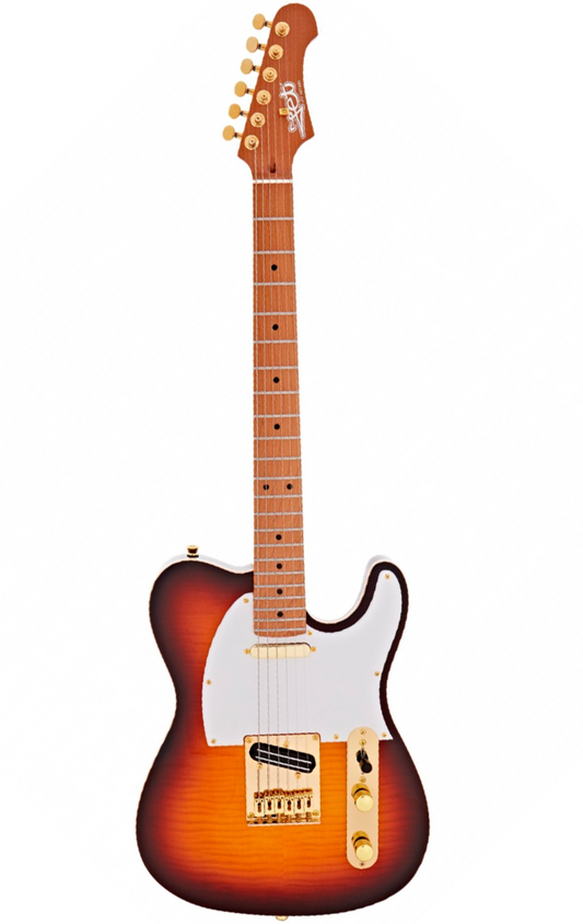Guitarra Jet Jt-600 Tobacco Burst Diéstra