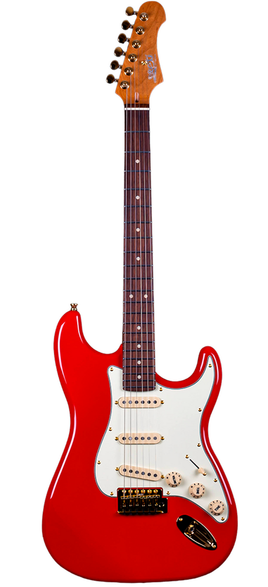 Guitarra Jet Js-380 Rdj Roja Diéstra