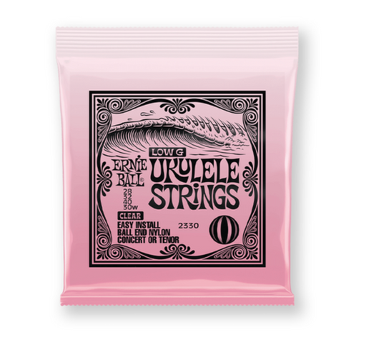 Encordadura Ernie Ball Para Ukulele De Concierto/Tenor Nylon Transparente N