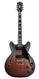 GUITARRA MARS ELECTRICA MOD. HOLLOWBODY 335 P90 SATIN N