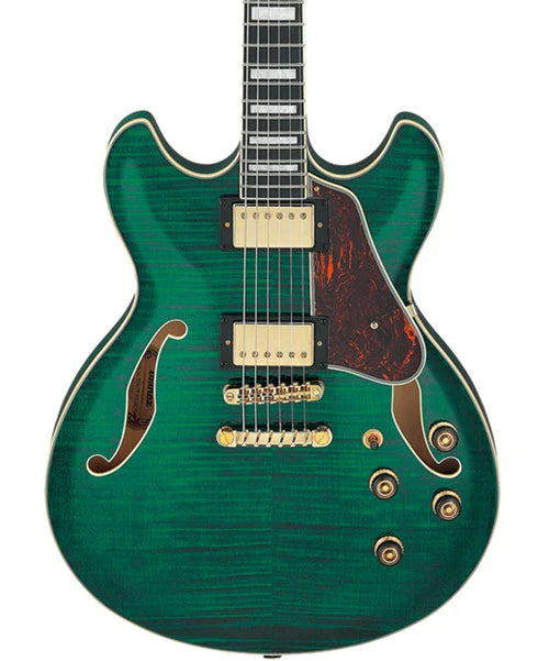 Guitarra Electrica Ibanez ''artcore Expressionist'' Verde Transparente Mod. As93fm-tmg | 8201598 D