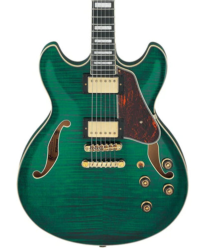 Guitarra Eléctrica Ibanez Artcore Expressionist AS93FM Verde Transparente