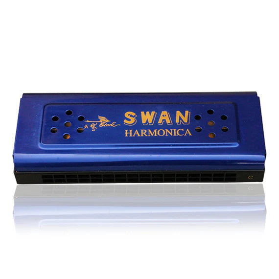 ARMONICA SWAN ANODIZADA 16/32, CUERPO PLASTICO, DOBLE SW16-2AL N