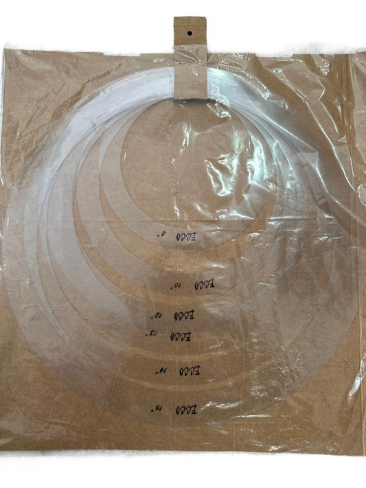 AHOGADORES PARA BATERIA TRANSPARENTE 8", 10", 12", 13", 14", 16" AHOGT N