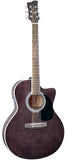 GUITARRA ELECTROACUSTICA C/AFIN NEGRA TRASLUCIDO JAY TURSER N