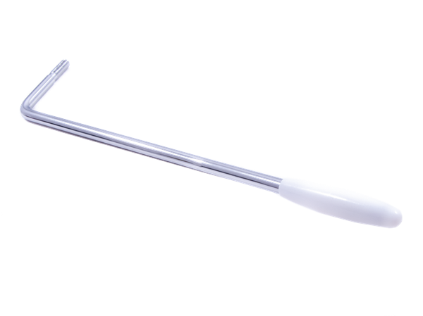 PALANCA DE TREMOLO SQUIER CROMADO CON PUNTA BLANCA PARA STRATOCASTER  AFFINITY SERIES N