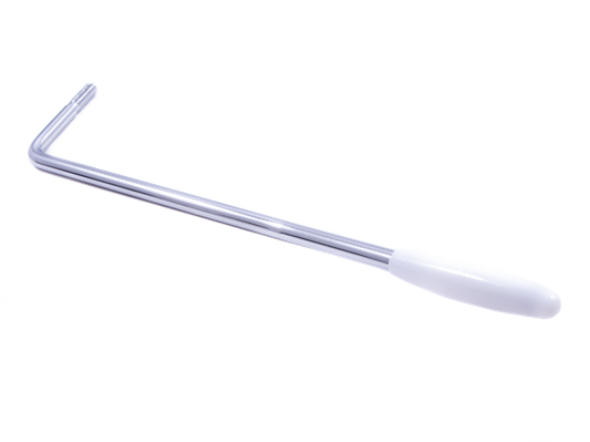 PALANCA DE TREMOLO SQUIER CROMADO CON PUNTA BLANCA PARA STRATOCASTER  AFFINITY SERIES N
