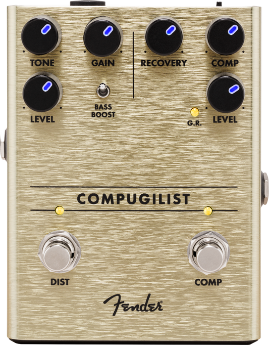 PEDAL FENDER PARA GUITARRA ELECTRICA  COMPRESOR / DISTORSIÓN COMPUGILIST