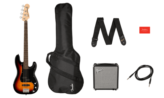 PAQUETE DE BAJO ELÉCTRTICO SQUIER  AFFINITY SERIES PRECISION BASS PJ PACK N