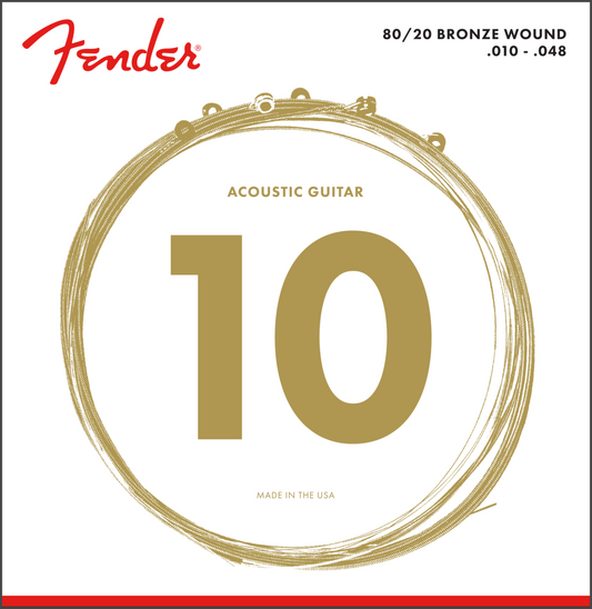 ENCORDADURA PARA GUITARRA ACUSTICA FENDER BRONZE 80/20