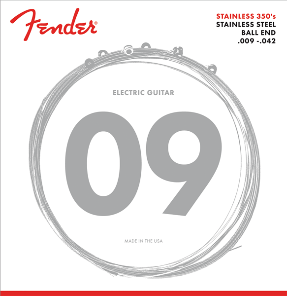 JUEGO DE CUERDAS  GUIT ELECTRICA FENDER STAINLESS STEEL .09 - .042 N