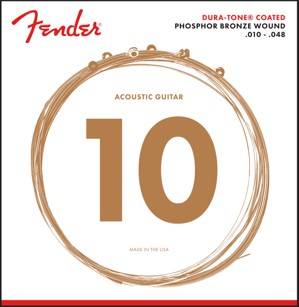 CUERDAS PARA GUITARRA ACUSTICA FENDER 860XL PH BRZ COATED 10-48 N