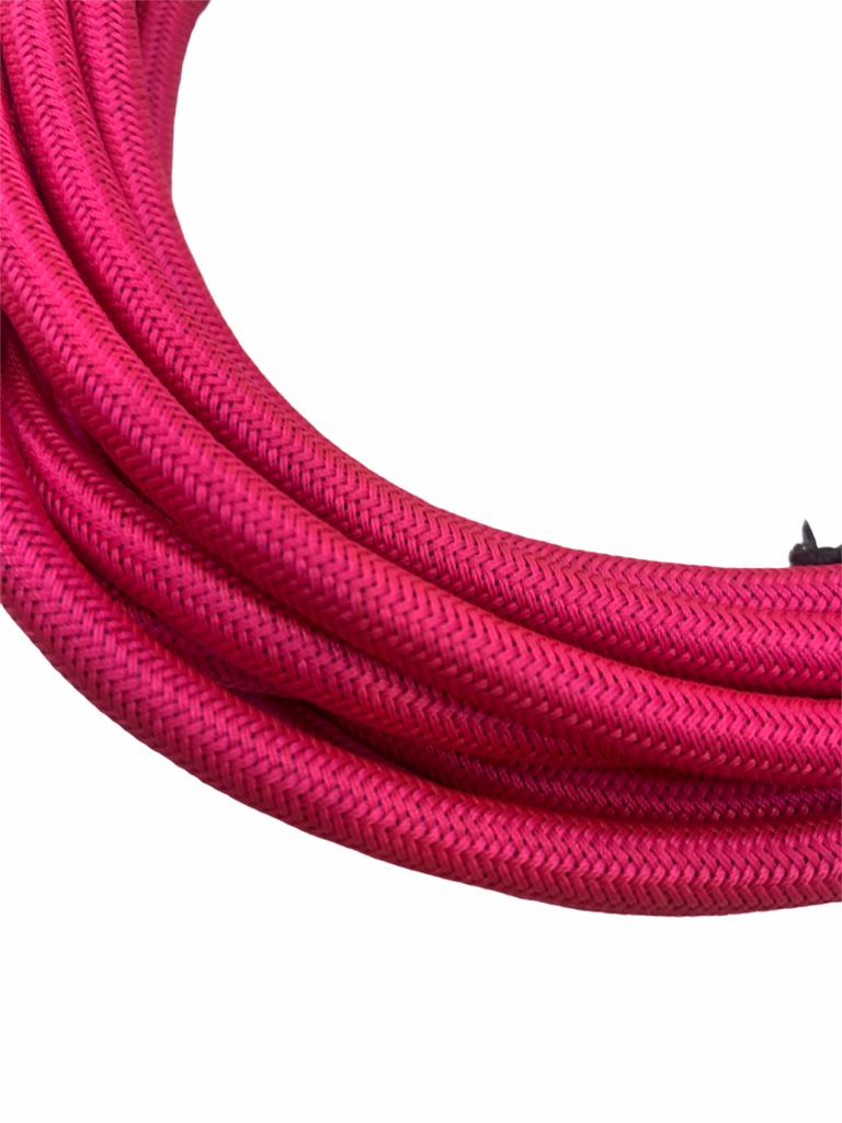 CABLE TEXTURIZADO PARA INSTRUMENTO PLUG 1/4 STRUKTURE ROSA NEÓN 5.7M