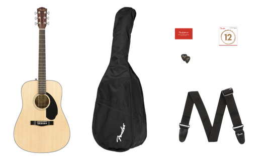 GUITARRA ACUSTICA FENDER PACK CD-60S PACK NAT N