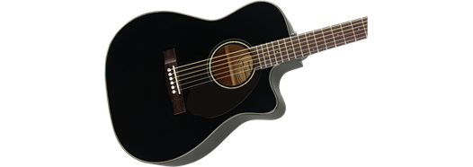 GUITARRA ELECTROACUSTICA NEGRA MOD CC-60SCE CONCERT, BLACK WN N