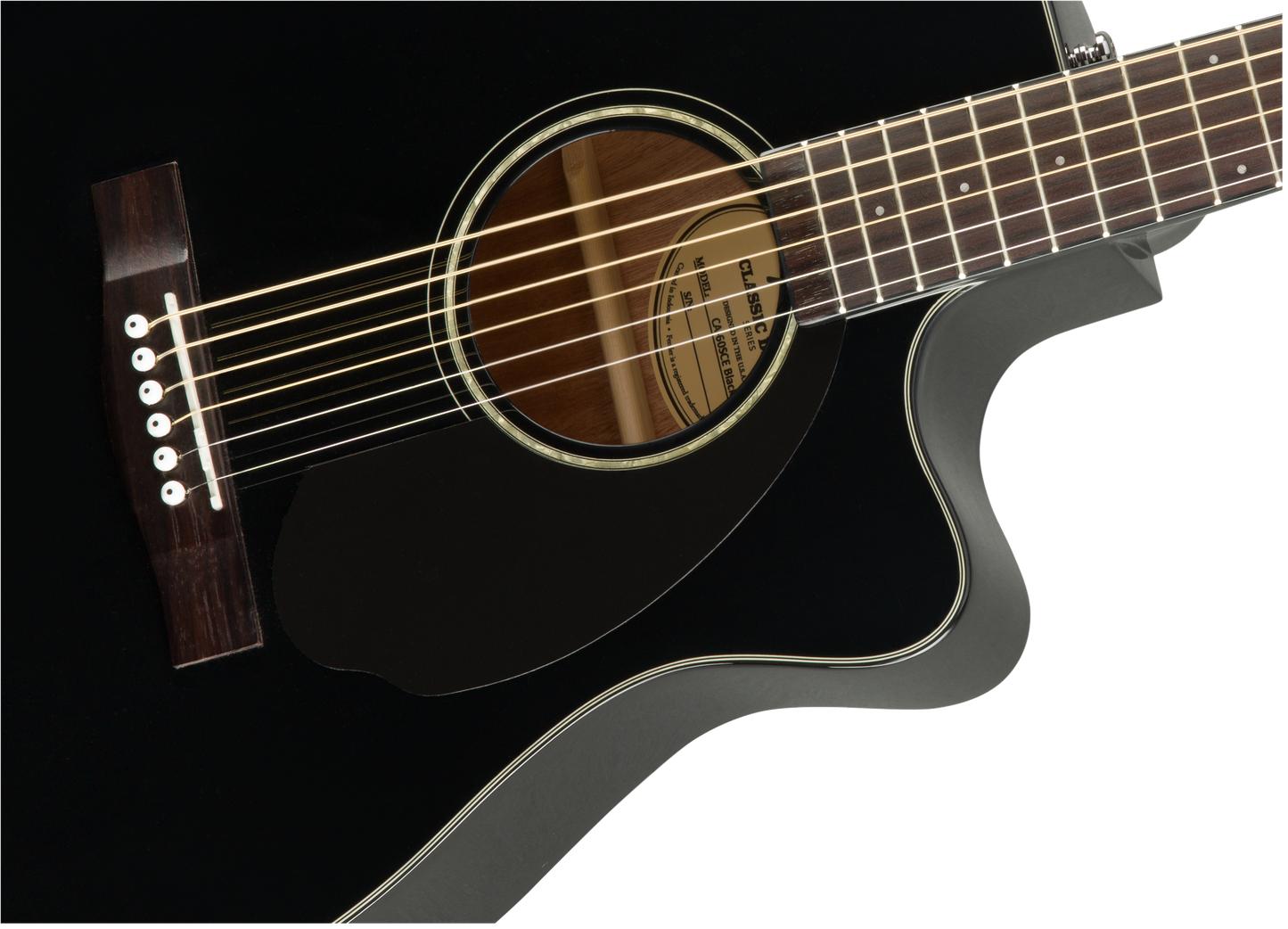 GUITARRA ELECTROACUSTICA NEGRA MOD CC-60SCE CONCERT, BLACK WN N