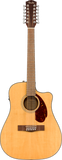 GUITARRA ELECTROACUSTICA FENDER 12 CUERDAS CD-140SCE-12 NATURAL CON ESTUCHE N
