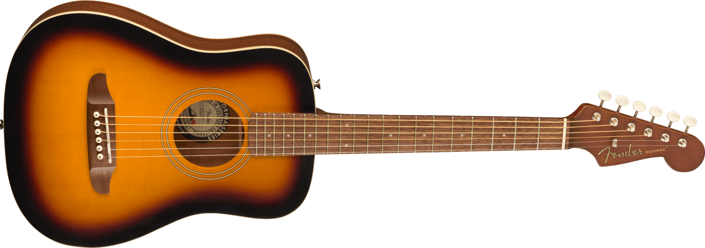 GUITARRA ACÚSTICA FENDER REDONDO MINI CON FUNDA