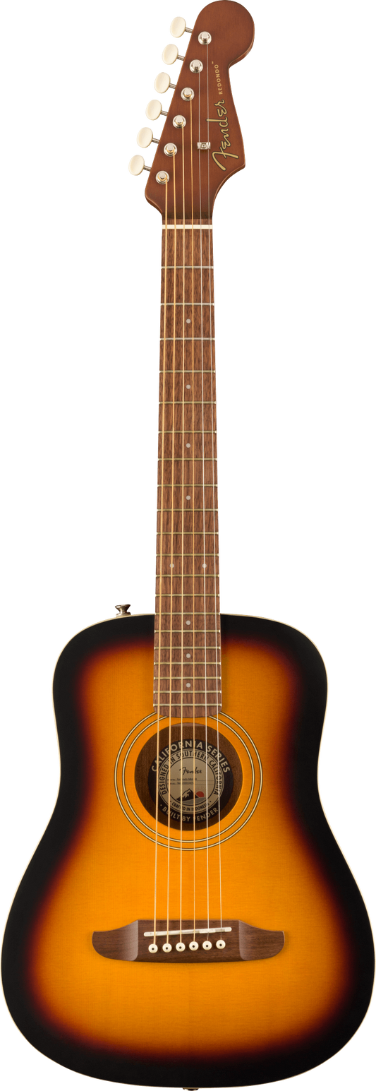 GUITARRA ACÚSTICA FENDER REDONDO MINI CON FUNDA