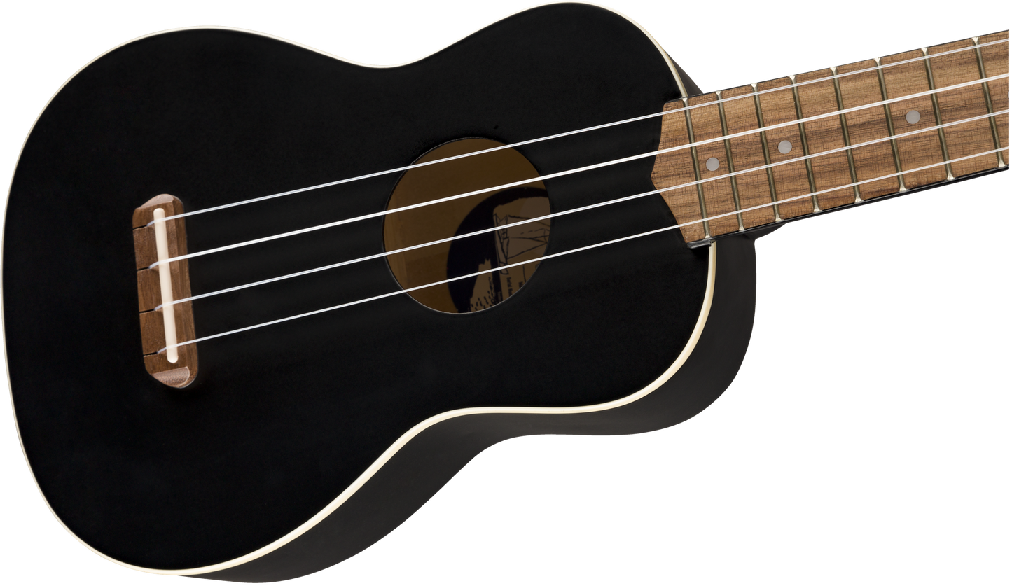 UKULELE FENDER VENICE SOPRANO BLACK N