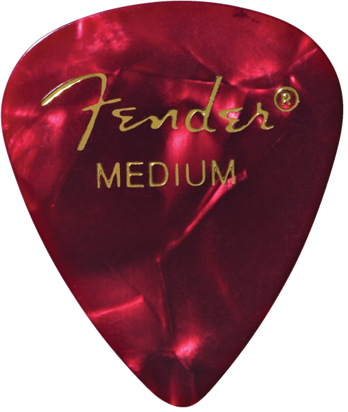 PUAS PARA GUITARRA FENDER PAQUETE DE 12 PIEZAS CELLULOID MEDIUM