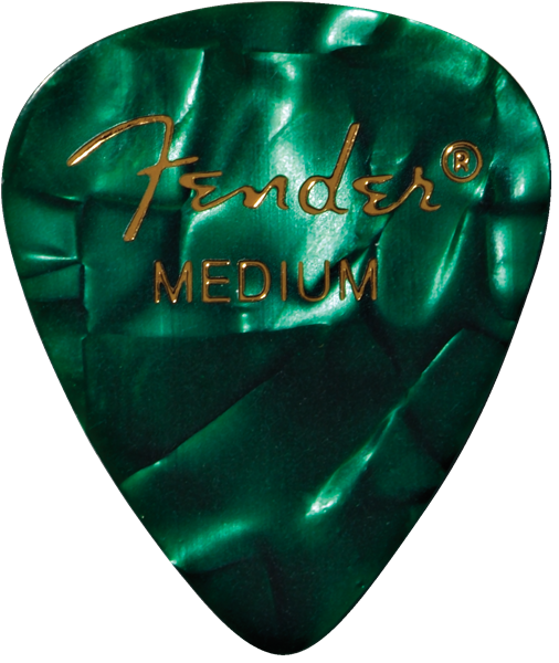 PUAS PARA GUITARRA FENDER PAQUETE DE 12 PIEZAS CELLULOID MEDIUM