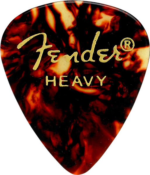 PUAS PARA GUITARRA FENDER PAQUETE DE 12 PIEZAS CELLULOID HEAVY