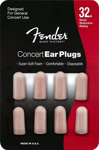 TAPONES PARA OIDOS FENDER CONCERT EAR PLUGS (4 PARES)