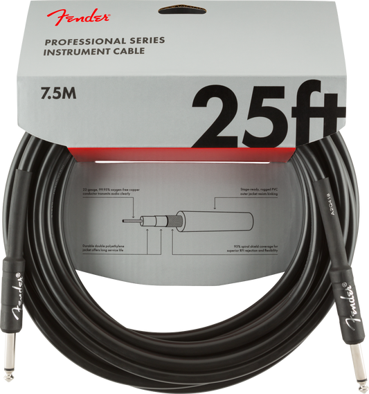 CABLE DE INSTRUMENTO DE LA SERIE PROFESIONAL FENDER 7.5M