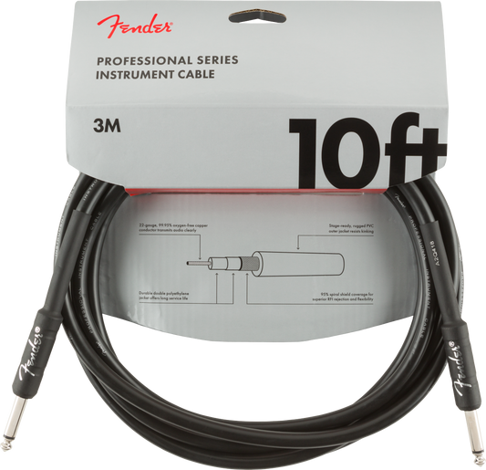 CABLE FENDER PROFESIONAL SERIES 3M  NEGRO