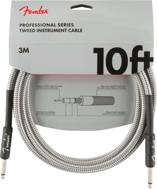CABLE PARA INSTRUMENTO FENDER TEXTURIZADO PROFESIONAL SERIES 3M GRIS 0990820063 N