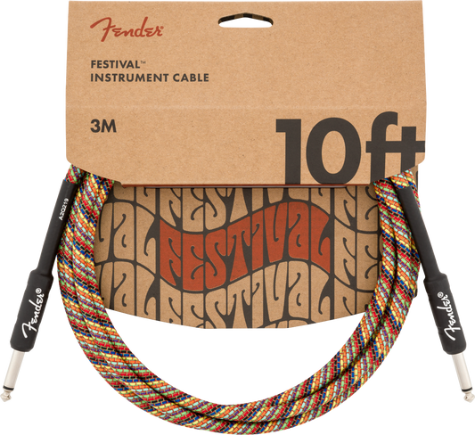 CABLE PARA INSTRUMENTO FENDER ARCO IRIS FESTIVAL 3 METROS N