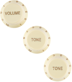 PERILLAS FENDER KNOBS, SOFT TOUCH 1 VOL 2 TONE, A. WHT N