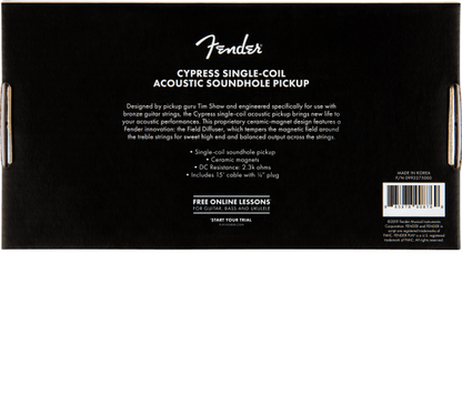 Pastilla Fender Cypress Single-coil Acoustic Soundhole N