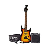 PAQUETE GUITARRA SMITHFIRE ELECTRICA SOMBREADO N