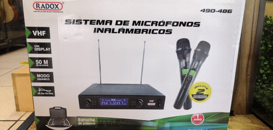 SISTEMA DE MICRÓFONOS DINÁMICOS INALAMBRICOS (VHF) 490-486 | N