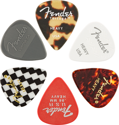 Paquete de Puas Fender 351 Material Medley, Hvy (6) .96