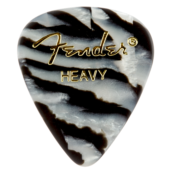 PUAS PARA GUITARRA FENDER PAQUETE DE 12 PIEZAS CELLULOID HEAVY